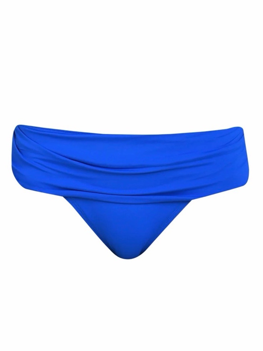 NWT La Blanca Island Goddess Ruched Band Hipster Bottom - Sapphire